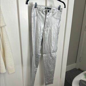 Silver Women's Jeans by Zara